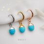 Turquoise Hoop Earrings And Necklace, thumbnail 4 of 11