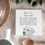 Funny Labrador Dog Illustration Ceramic Coaster, thumbnail 3 of 10