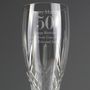 Engraved Cut Crystal Age Champagne Flute In Gift Box, thumbnail 4 of 4