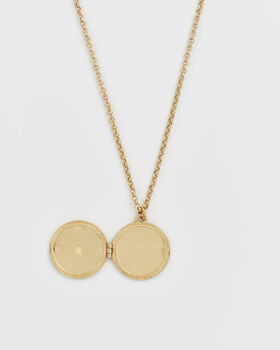 Gold Nightshade Moon Locket Necklace, 4 of 8