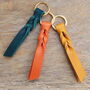 Personalised Leather Keyring With Twist Detail, thumbnail 5 of 11