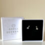 Sterling Silver Giraffe Stud Earrings, thumbnail 5 of 7