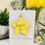 Personalised 16th Star Birthday Card Wooden Gift, thumbnail 2 of 5