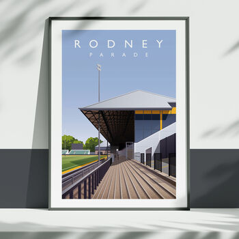 Dragons Rfc Rodney Parade Rugby Poster, 3 of 7