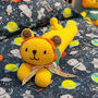 Personalised Hand Knitted Leo Bed Teddy, thumbnail 1 of 10