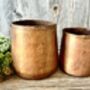 A Set Of Two Vintage Style Copper Planters, thumbnail 6 of 6