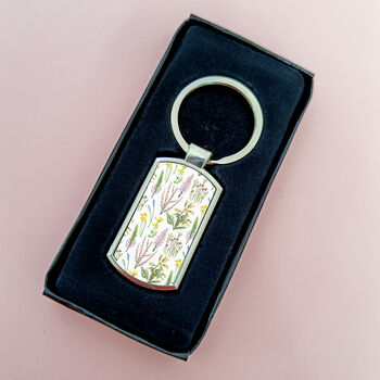 Wildflowers Keyring | Woodland Flowers Key Chain, 5 of 5