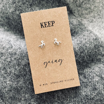 Silver Horse Earrings. Keep Going, 3 of 4