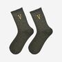 Women's Glitter Socks Black Gold Initial 'V', thumbnail 1 of 5