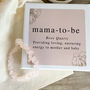 Mama To Be Pregnancy Rose Quartz Bracelet, thumbnail 1 of 2