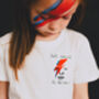 'We Could Be Heroes' Bowie Inspired Kids T Shirt, thumbnail 2 of 4
