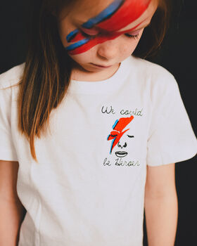 'We Could Be Heroes' Bowie Inspired Kids T Shirt, 2 of 4