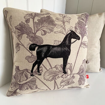 Vintage Equestrian Horse Cushion Cover, 2 of 7