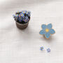 Forget Me Not Flower Enamel Pin, thumbnail 8 of 11