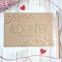 Personalised Happy Valentine's Day Card With Gold Dots, thumbnail 2 of 4