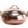 Hammered Solid Copper Casserole With Lid, Heavy Duty Copper, thumbnail 6 of 9