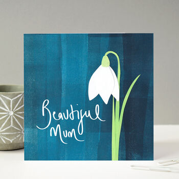 Snowdrop Mother's Day Card, 4 of 6