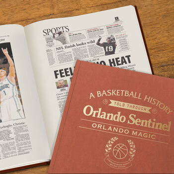 Orlando Magic Personalised Nba Basketball Gift Newspaper Book, 8 of 12