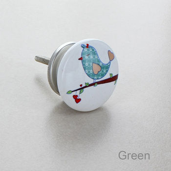 Birds Ceramic Door Knobs Cupboard Pull Handles, 4 of 4