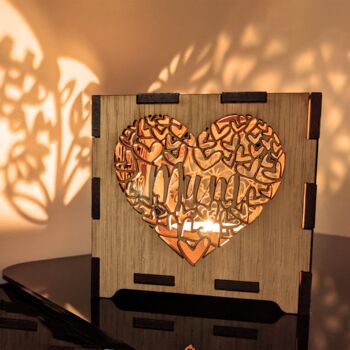 Mother's Day Wooden Lantern With Gift, 4 of 8