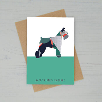Schnauzer Dog Card, 2 of 2