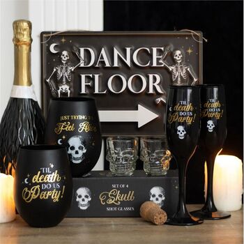 Til Death Do Us Party Champagne Flute Set, 3 of 4