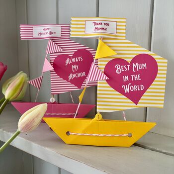 Personalised Mother's Day Sail Boat Card, 6 of 7