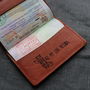 Foiled Personalised Leather Passport Cover, thumbnail 4 of 5