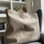 Extra Large Tote Bag Mock Suede, thumbnail 2 of 5