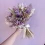 Purple And Green Dried Flower Bouquet, thumbnail 8 of 8