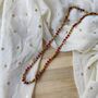 Red Gold Handmade Freshwater Bohemian Necklace, thumbnail 5 of 9