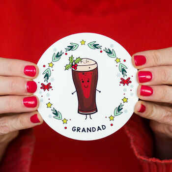 Personalised Christmas Coaster Place Settings, 7 of 11