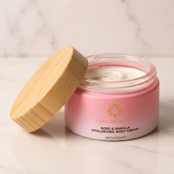 Organic Rose And Vanilla Body Cream, 4 of 5