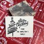 Merry Christmas Personalised Rubber Stamper, thumbnail 1 of 3