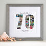 Personalised 70th Birthday Photo Collage, thumbnail 7 of 8