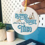 Personalised Stop Here Easter Bunny Hanging Decoration, thumbnail 2 of 11