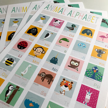 Children's Animal Alphabet Print, 3 of 5