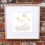 Cowslip Floral Print Yellow And Grey, thumbnail 1 of 5