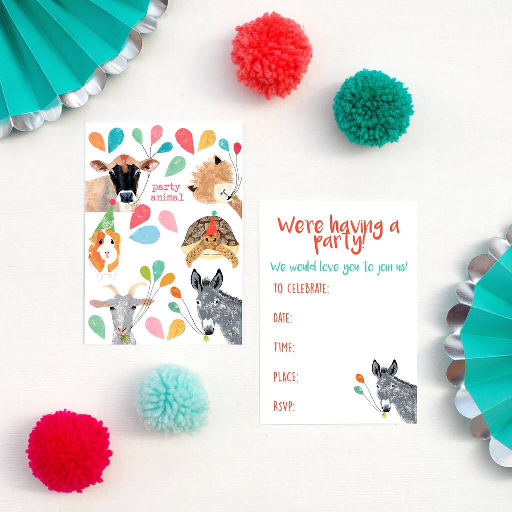 Party Time Party Animal Invitations