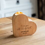 Personalised I Love You With All My Heart Candle Holder Gift, thumbnail 4 of 4