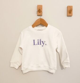 Spring Personalised Bold Name Embroidered Sweatshirt, 6 of 10