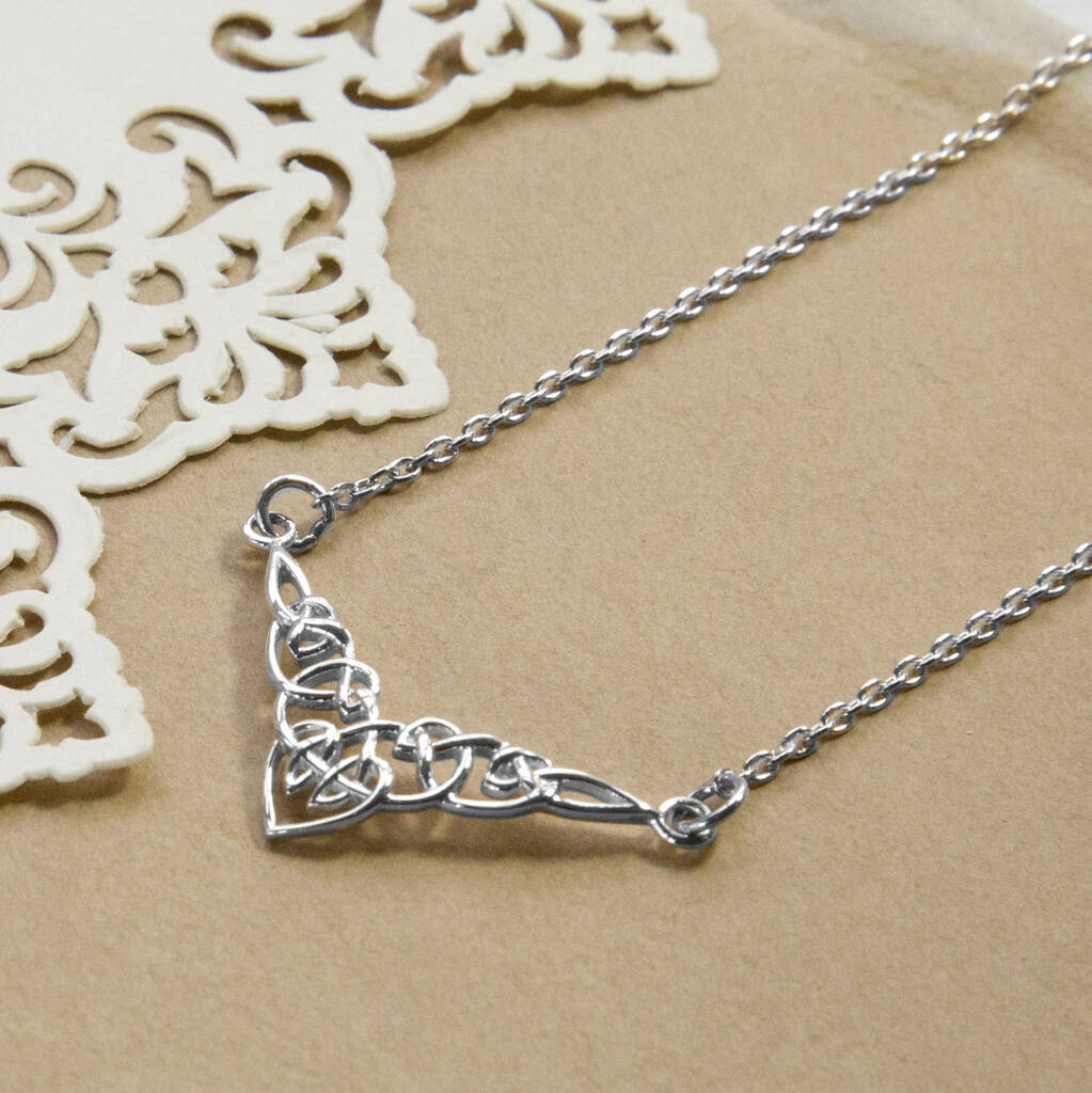 sterling silver bib necklace