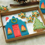 Cosy Christmas Cottage Cookie Letterbox Gift, thumbnail 2 of 5