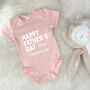 Personalised Happy Father's Day Love… Babygrow, thumbnail 4 of 8