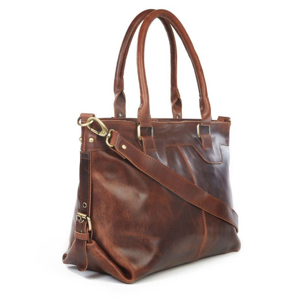 the tote bag brown