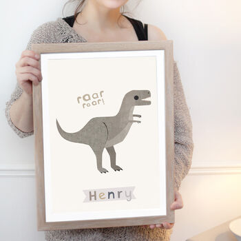 Personalised Dinosaur Print, 2 of 8
