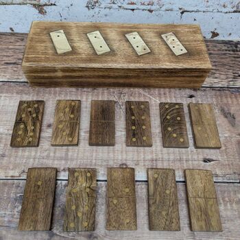 Grandad Gift; Wooden Large Domino Set, 3 of 6
