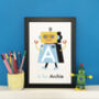 Kids Personalised Robot Print, thumbnail 1 of 5