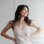 Ivory Macramé Lace Boho Wedding Dress With Open Back And Train, thumbnail 5 of 12