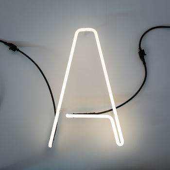 Personalised Skinny Neon Letter Lights, 5 of 6